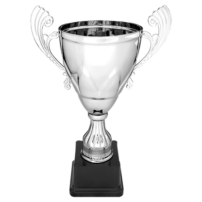 Silver 11" Completed Metal Cup on Plastic Base