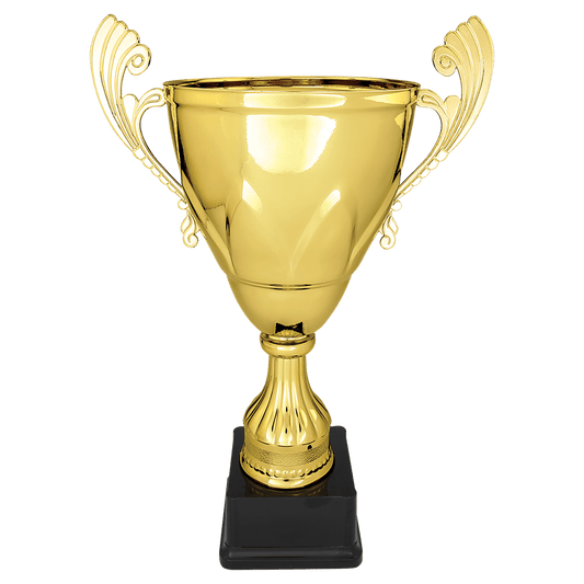 Gold 16 3/4" Completed Metal Cup on Plastic Base