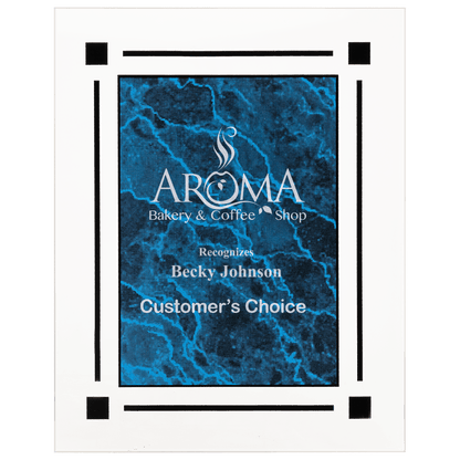 Blue 8" x 10" Marble Acrylic Plaq
