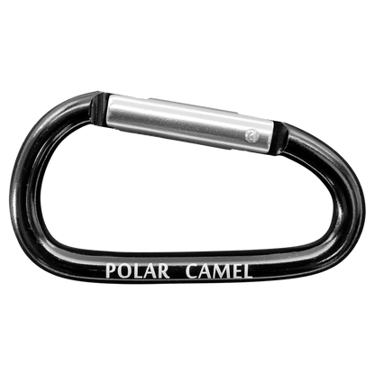 Black Polar Camel Water Bottle Carabiner