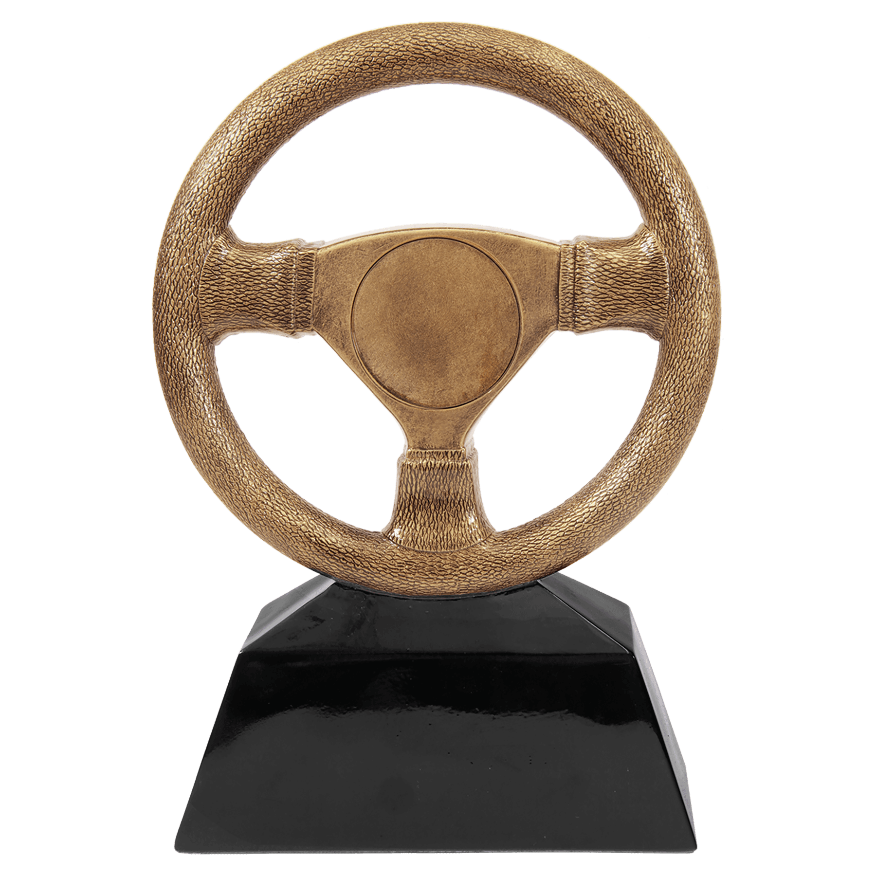 10" Antique Gold Steering Wheel Resin with 2" Insert Area