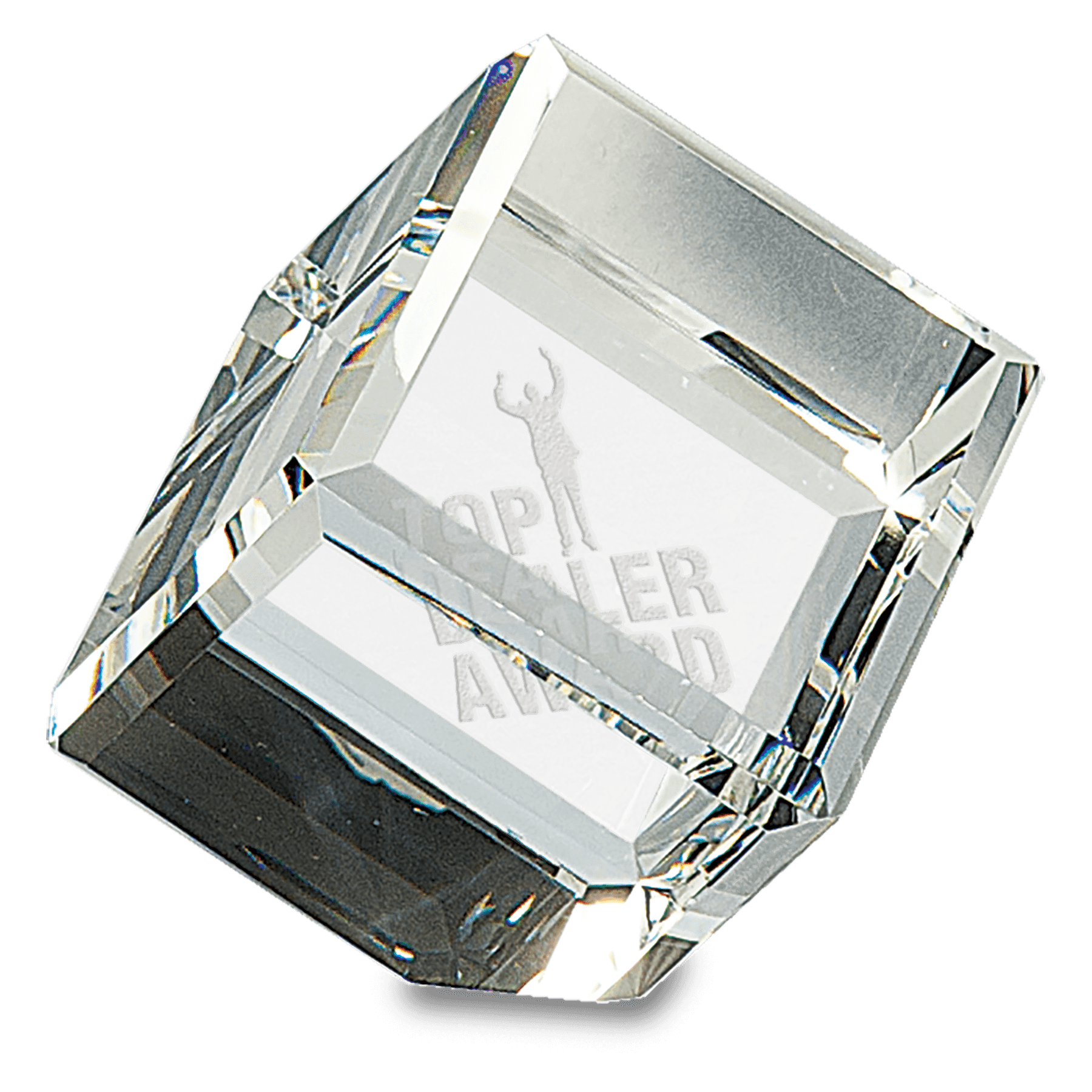 2 2 2 1/2" x 2 1/2" Crystal Cube