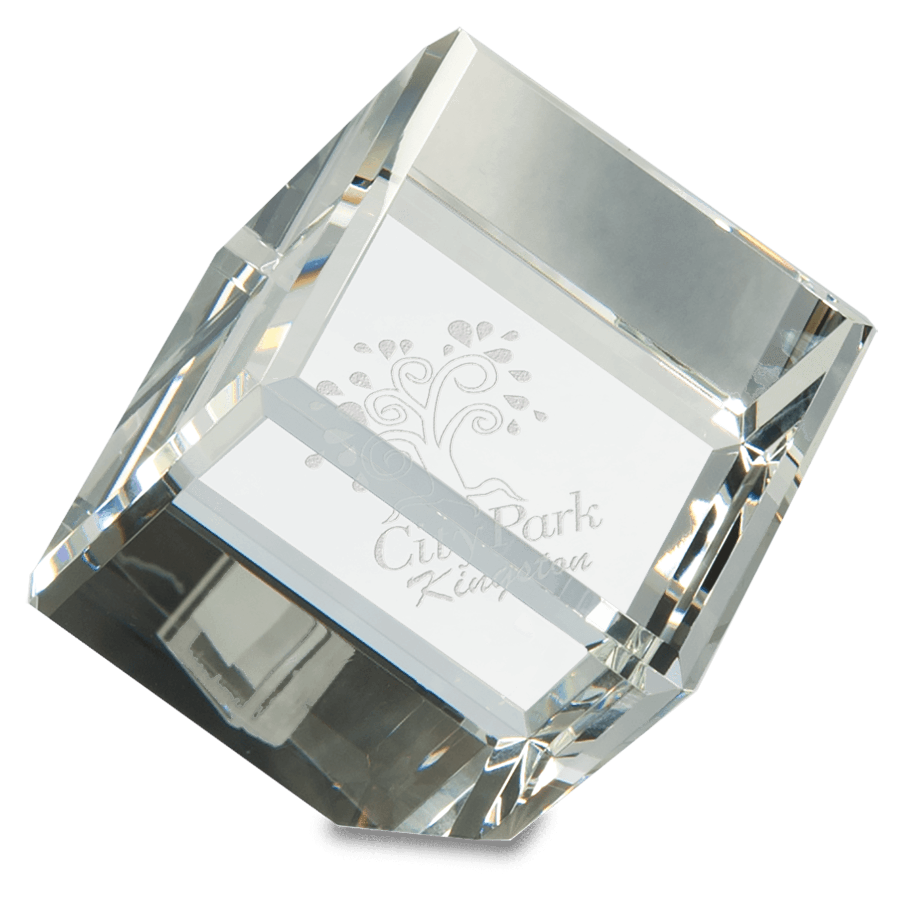 3" 2 3" x 3" Crystal Cube