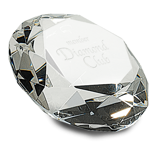 2 1/2" Clear Crystal Diamond (4" Diameter)