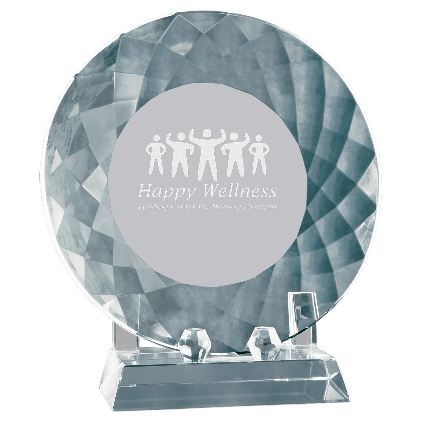 7 3/4" Crystal Plate with Base