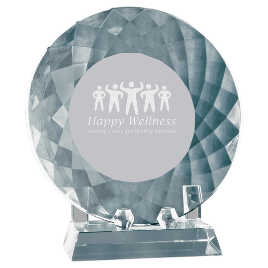 7 3/4" Crystal Plate with Base