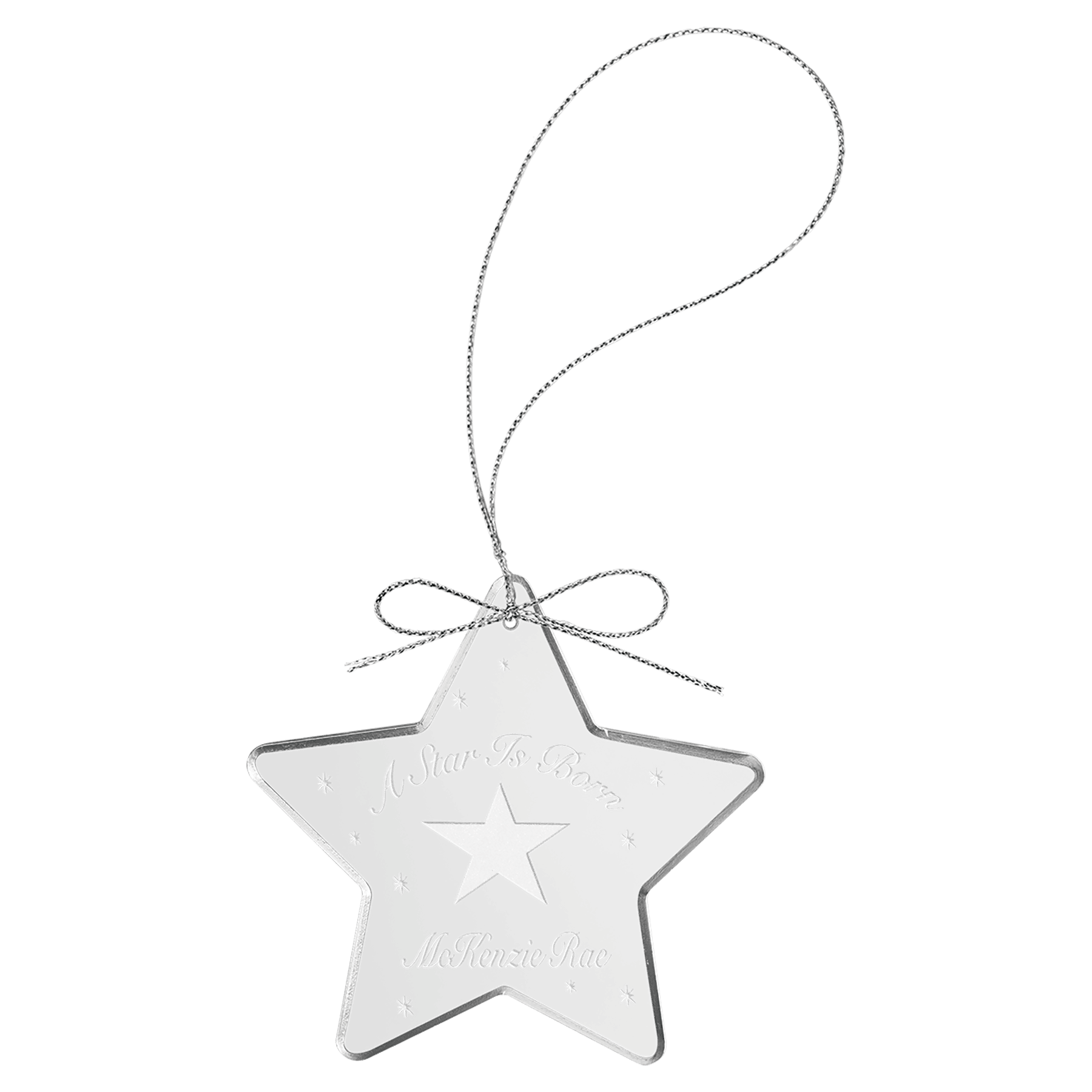 3" Crystal Star Ornament