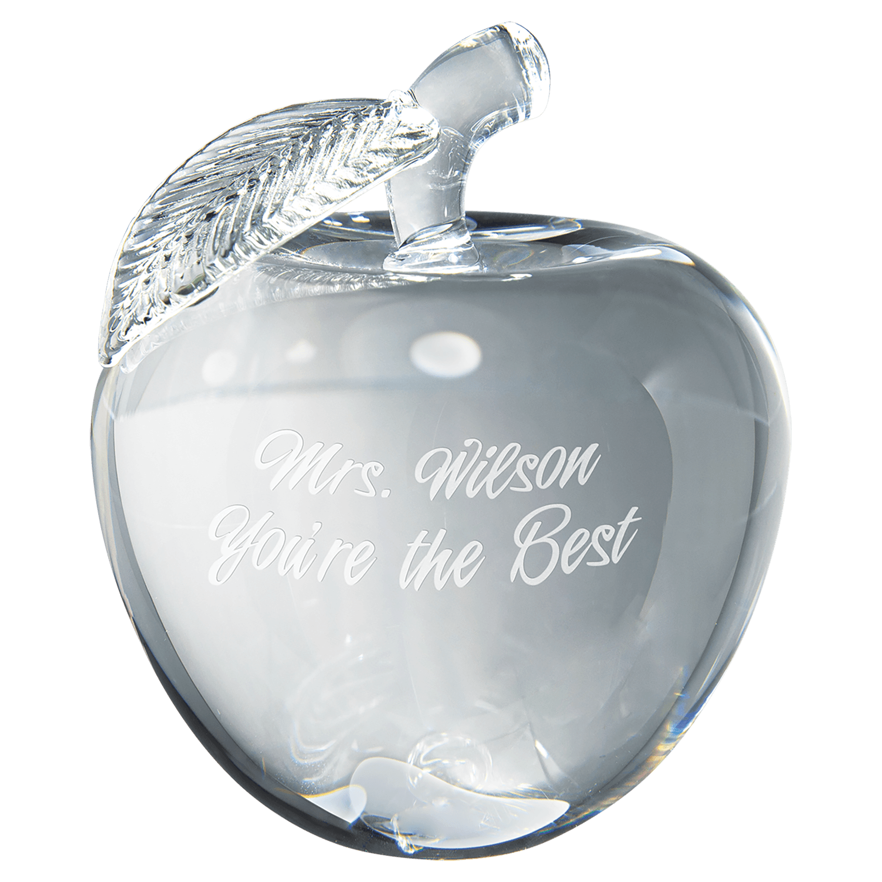 4" Crystal 3D Apple