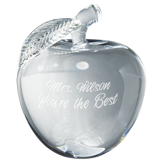 4" Crystal 3D Apple