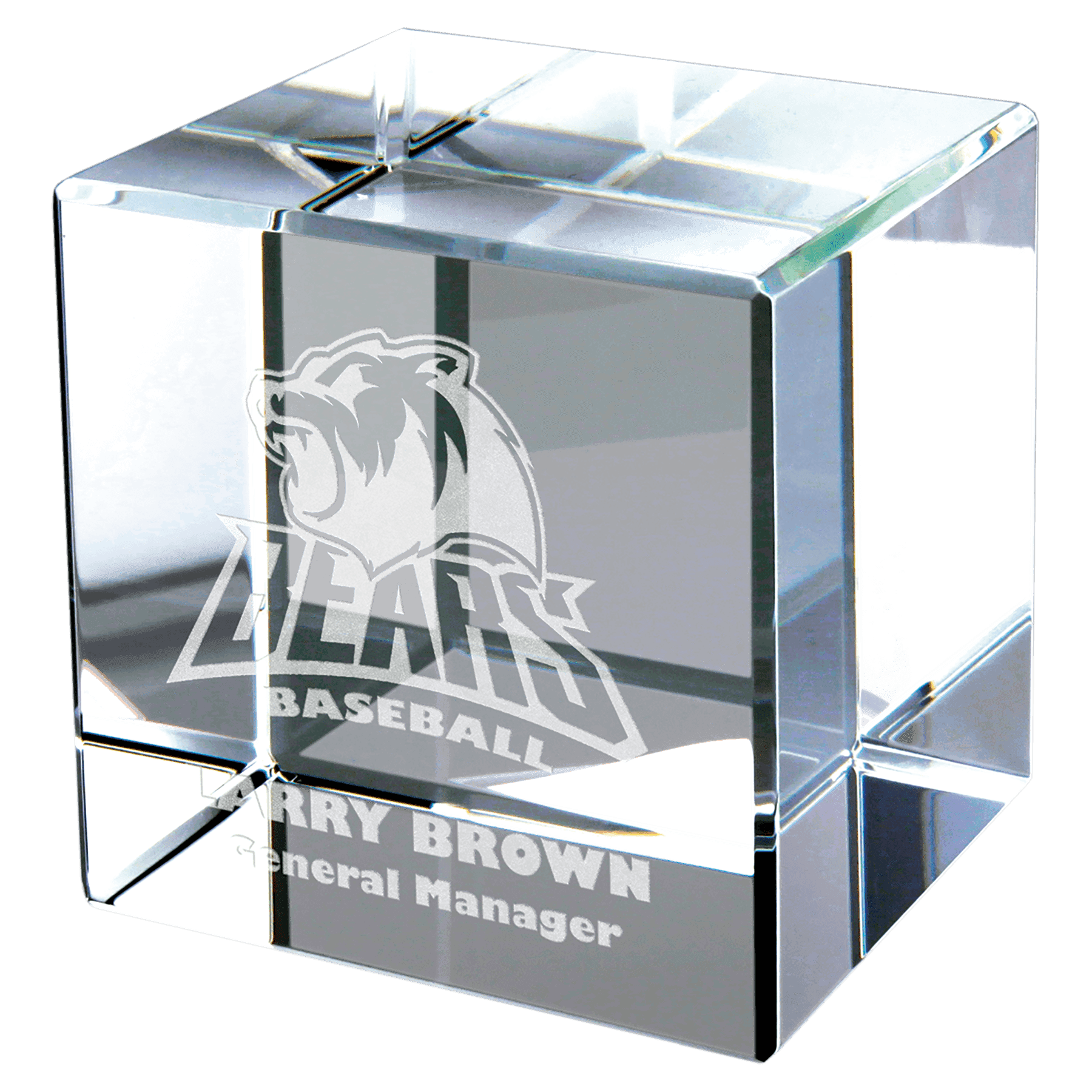 2" 2" x 2" Crystal Cube