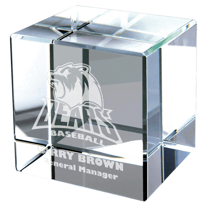 2" 2" x 2" Crystal Cube