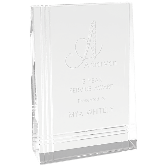 4" x 6" Crystal Wedge