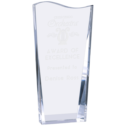 7 3/4" Crystal Facet Wave