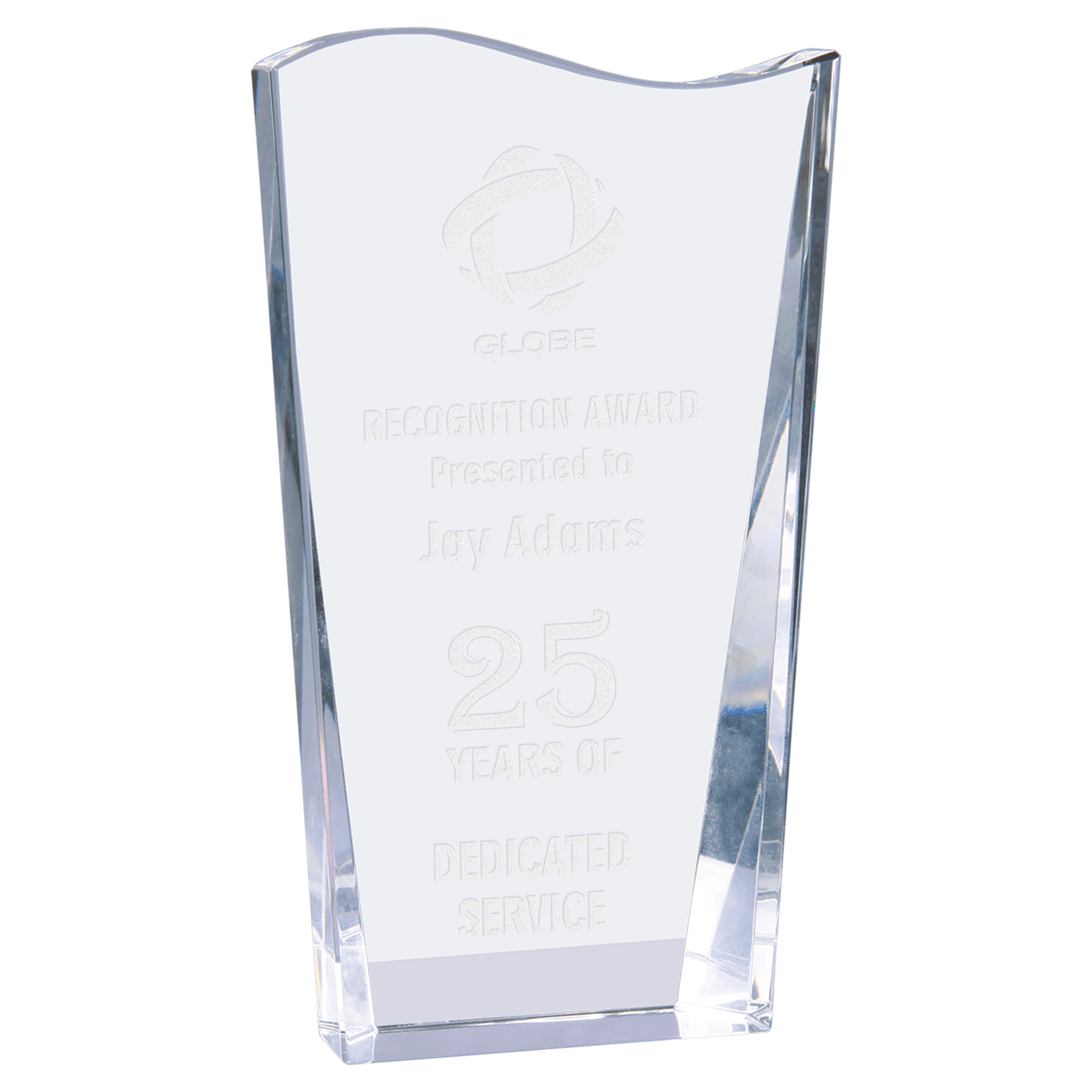 7" Crystal Facet Wave