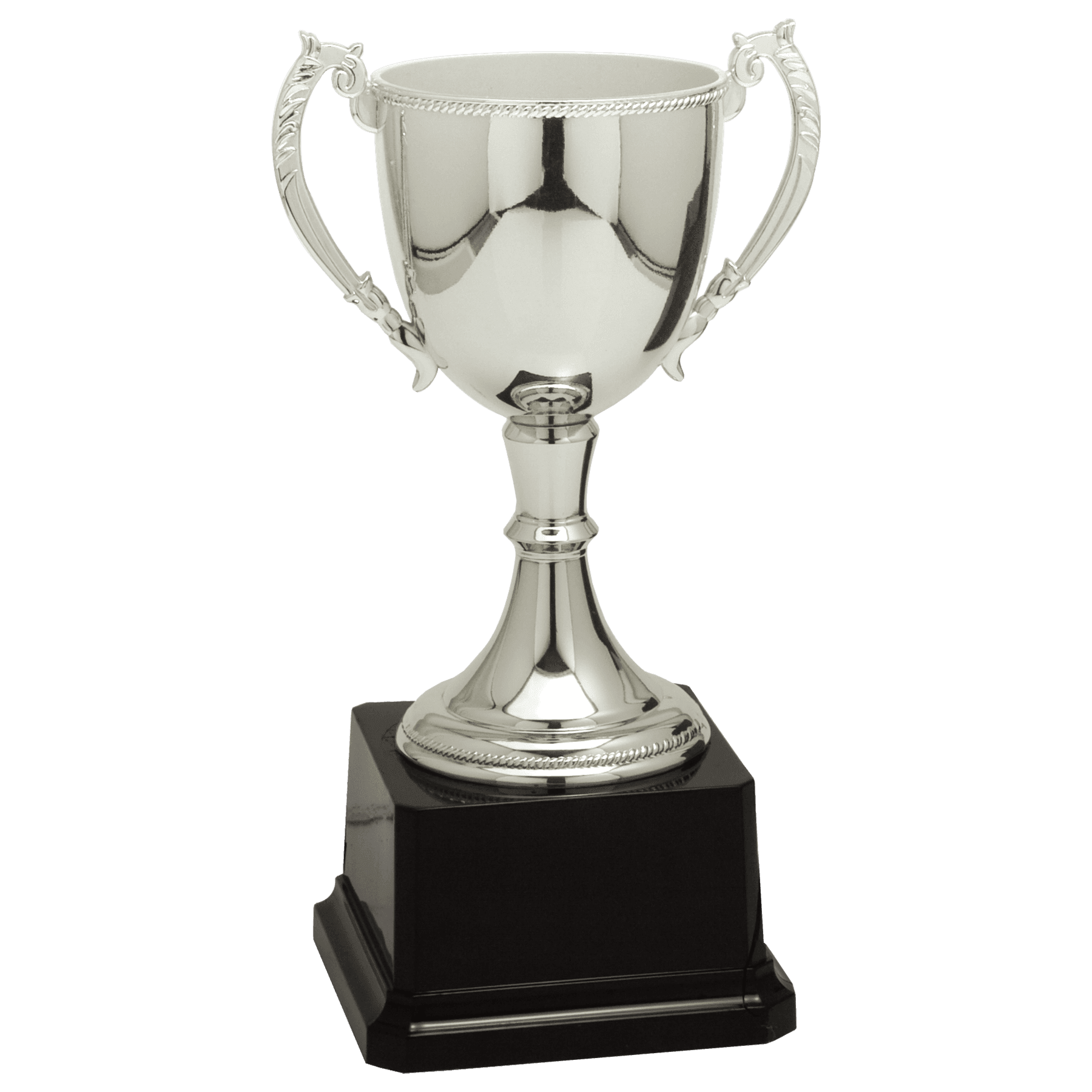 Silver 8 3/4" Completed Zinc Cup Trophy