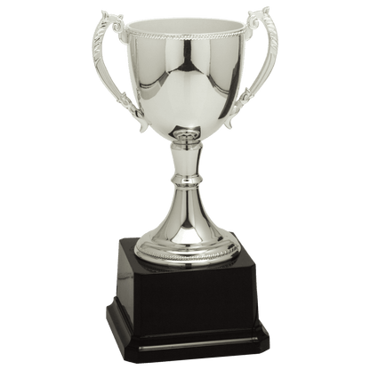 Silver 8 3/4" Completed Zinc Cup Trophy