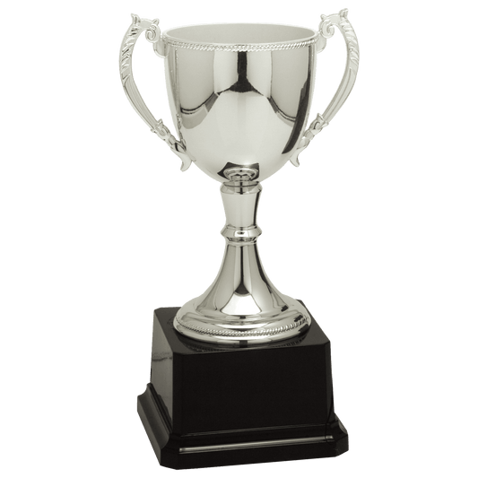 Silver 8 3/4" Completed Zinc Cup Trophy