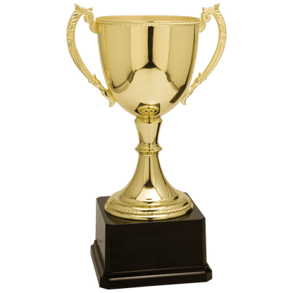 Gold 12 3/4" Completed Zinc Cup Trophy