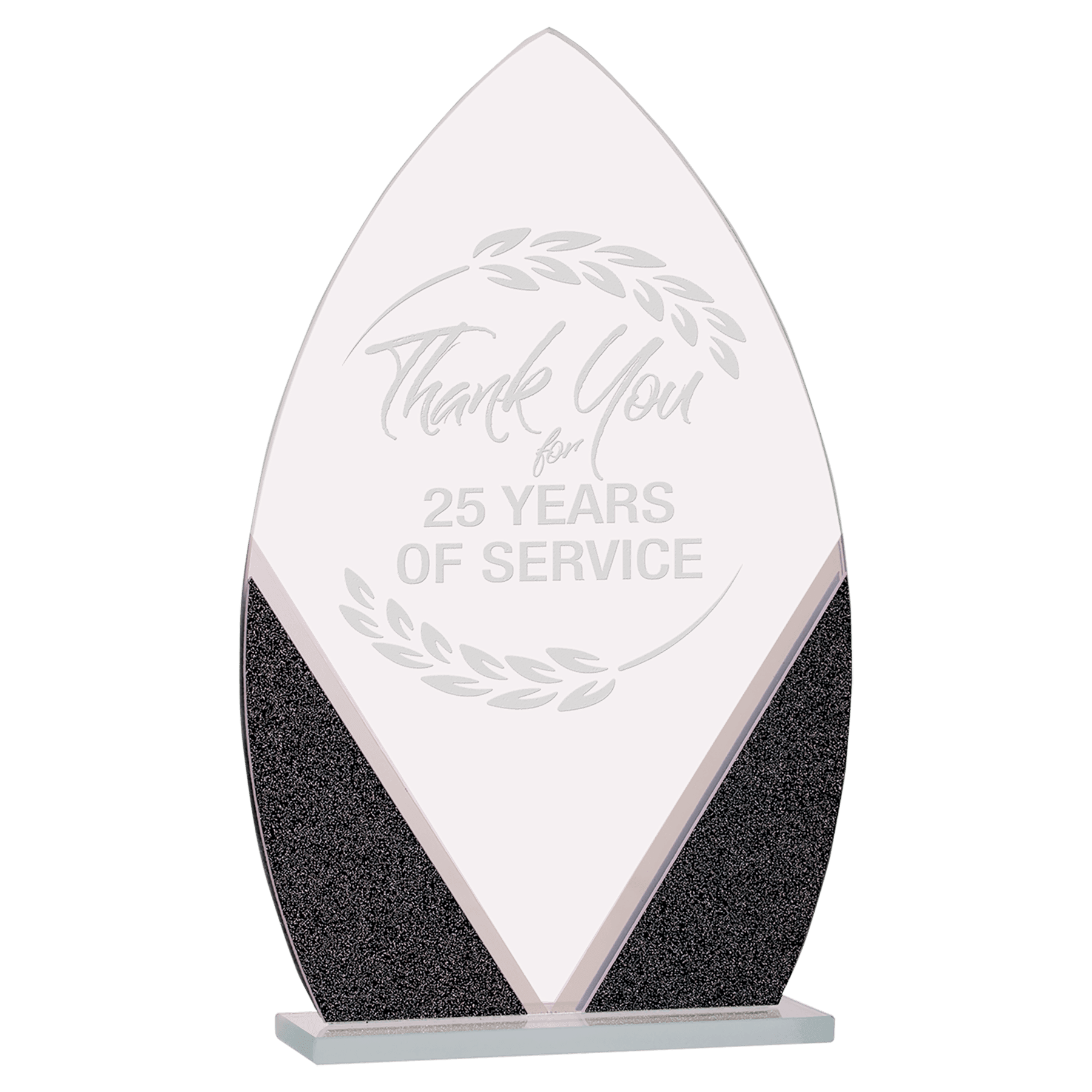 8 1/4" Oval Designer Glass Award