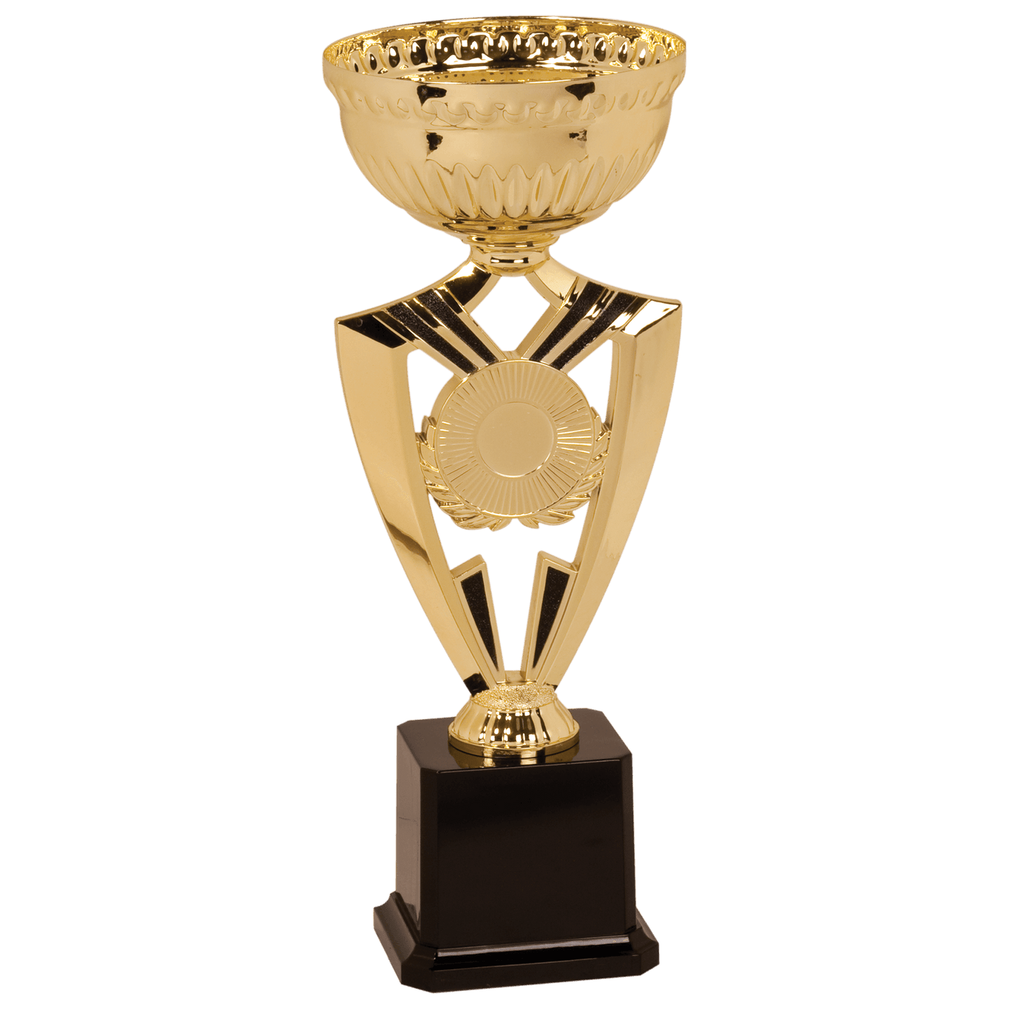 12 3/8" Gold Ribbon 2" Insert Holder Easy Cup Kit