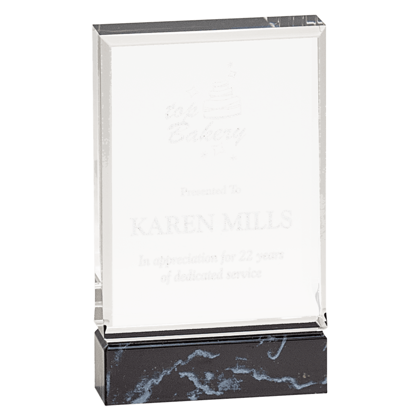 3" x 5" Black Fusion Acrylic