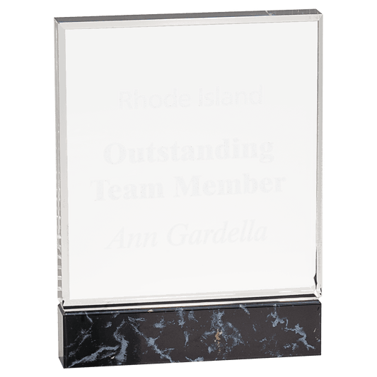 6" x 8" Black Fusion Acrylic