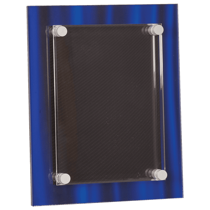 Blue 8" x 10" Velvet Stand-Off Acrylic Plaque