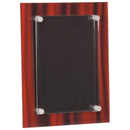 Red 9" x 12" Velvet Stand-Off Acrylic Plaque