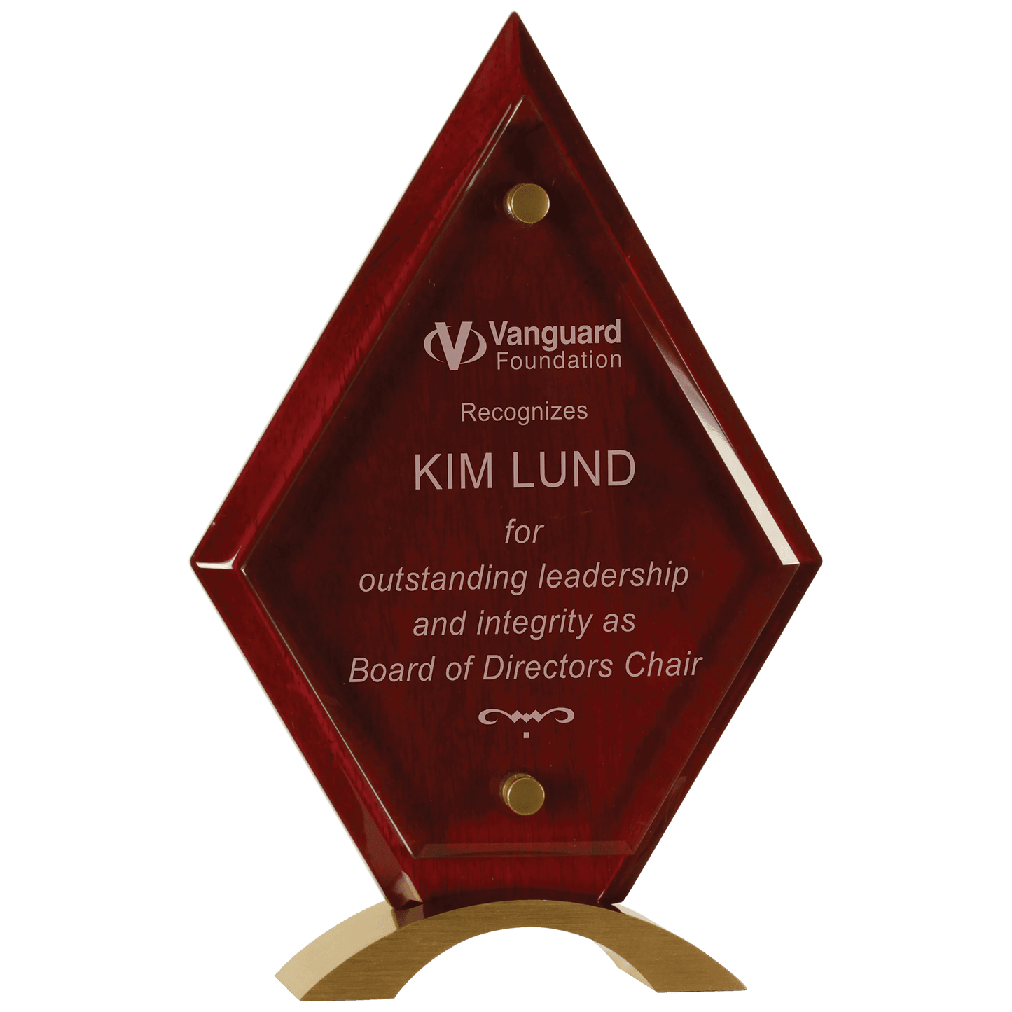 10" Diamond Rosewood Piano Finish Floating Jade Glass Standup