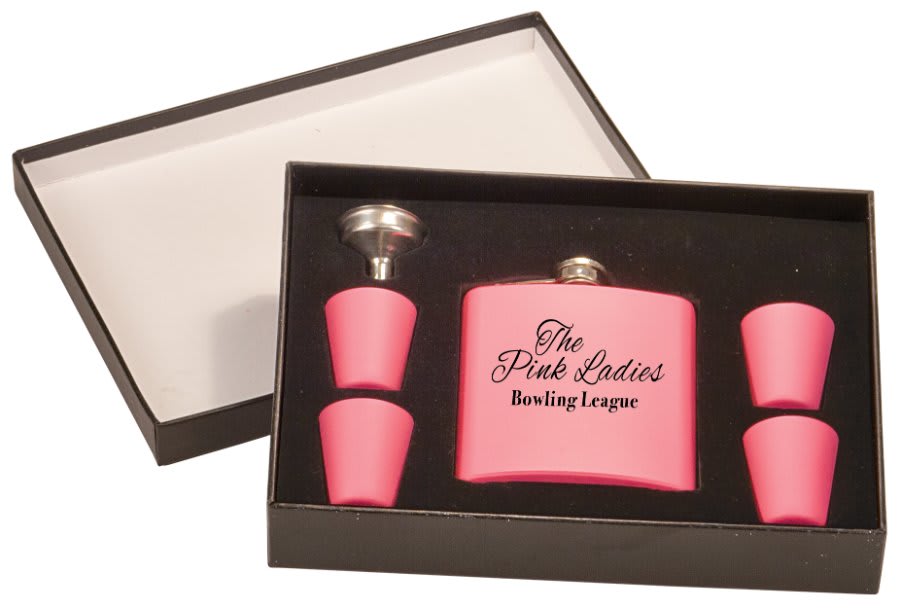 Matte Pink Black 6 oz. Presentation Box