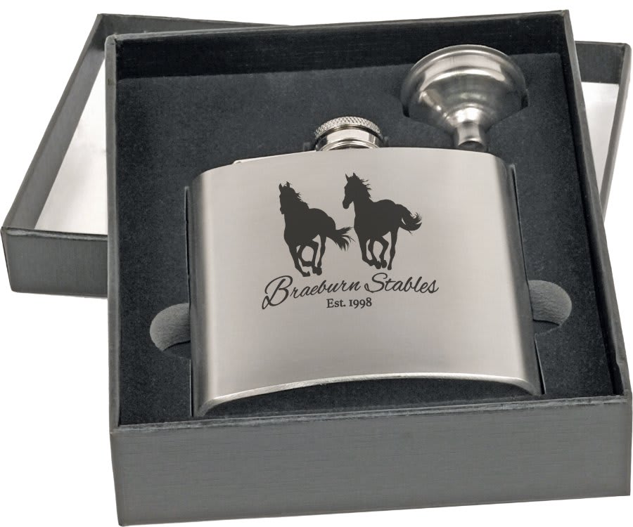 Stainless Steel Black 2 6 oz. Presentation Box