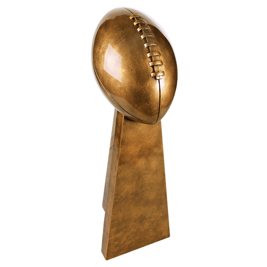Antique Gold 10 1/4" Football Resin