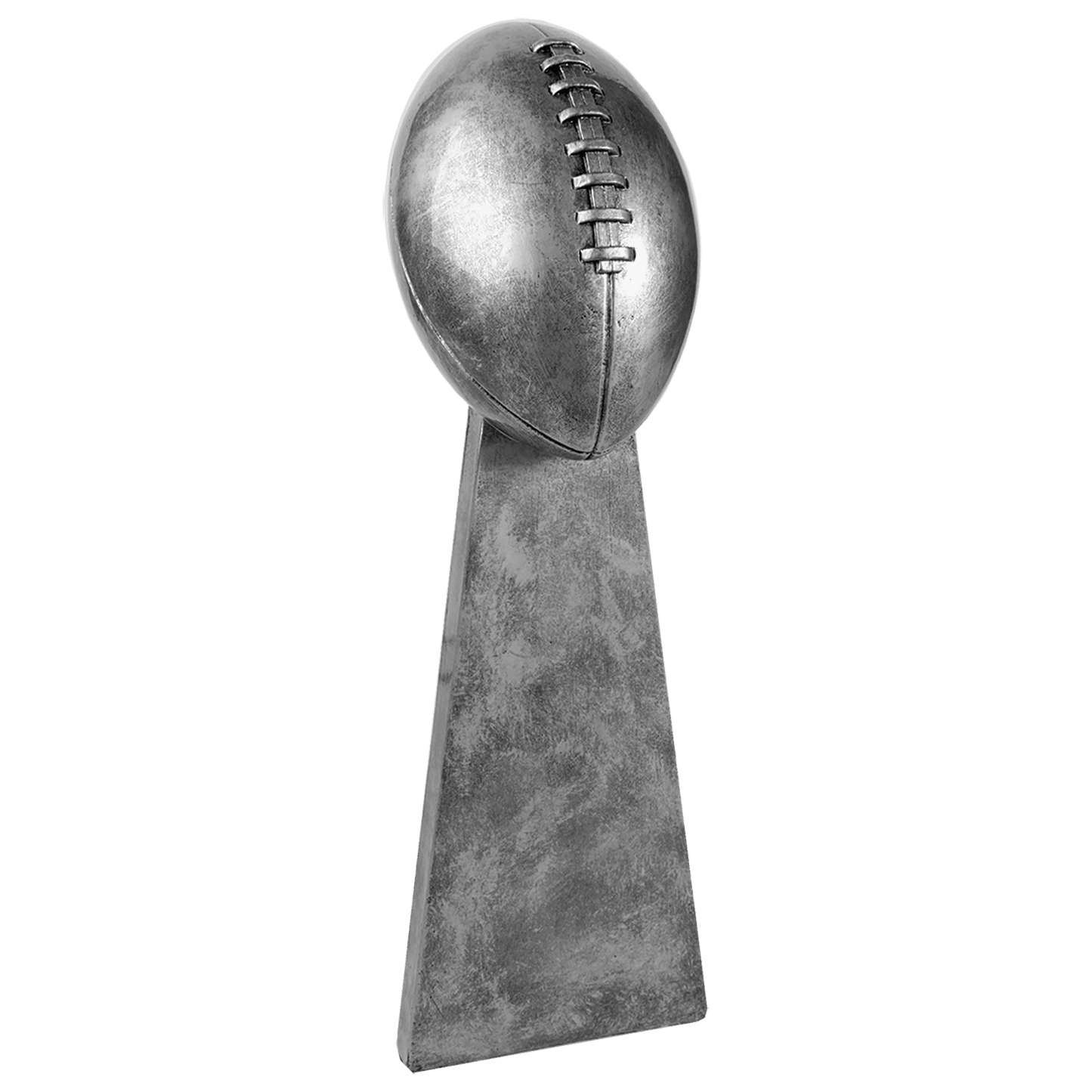 Antique Silver 15" Football Resin