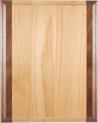 9" x 12" Genuine Red Alder & Genuine Walnut Plaque