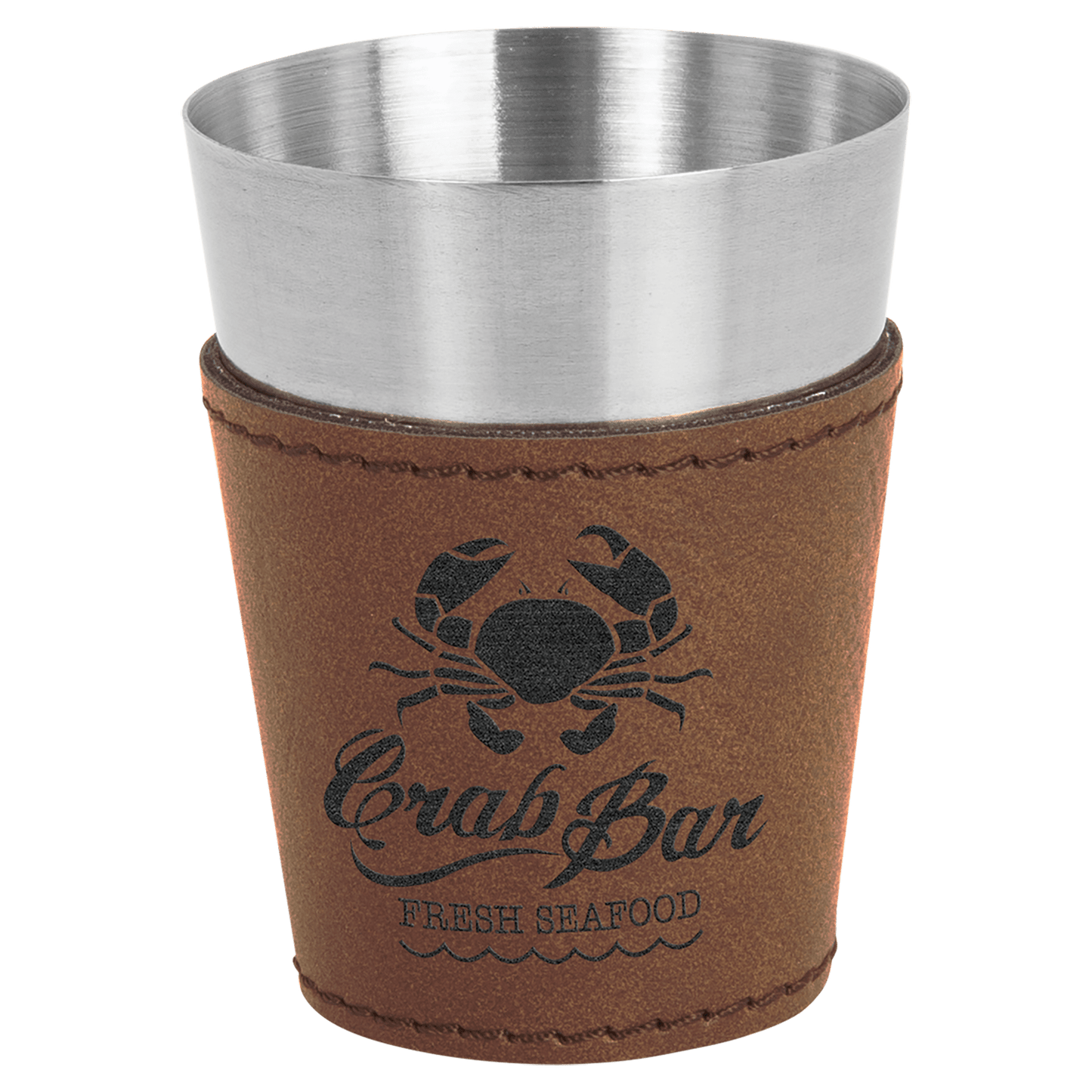 Dark Brown Stainless Steel 2 oz. Shot Glass