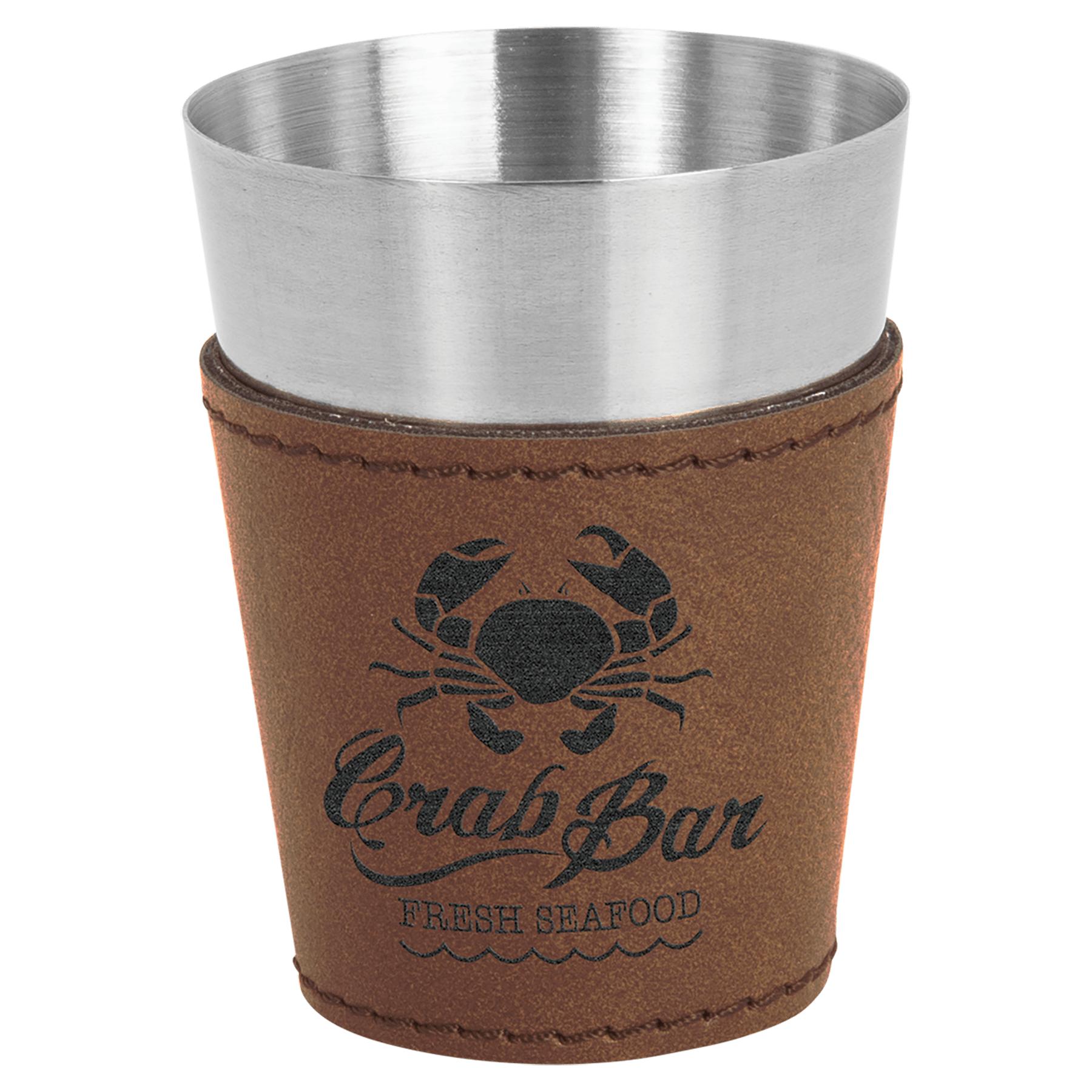 Dark Brown Stainless Steel 2 oz. Shot Glass