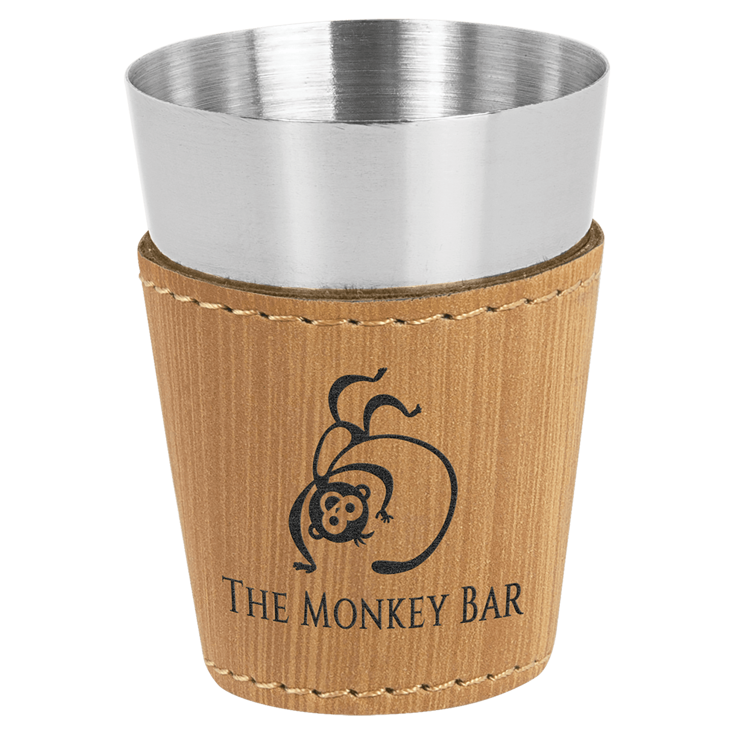 Bamboo Stainless Steel 2 oz. Shot Glass