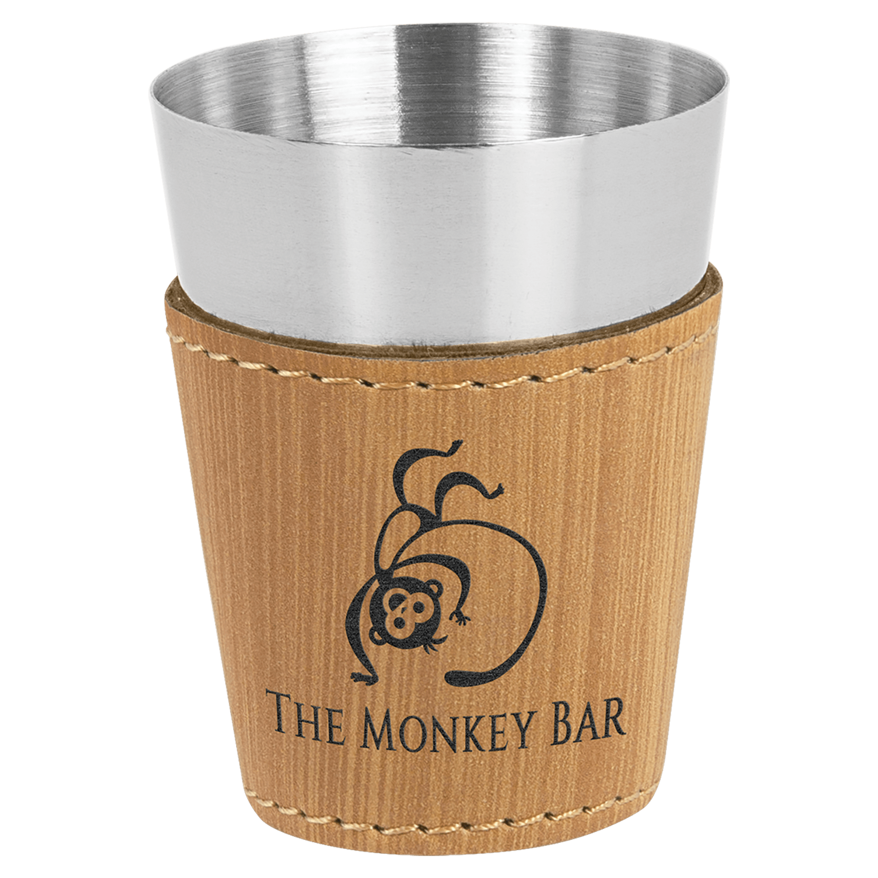 Bamboo Stainless Steel 2 oz. Shot Glass