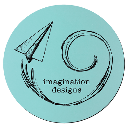 Teal Black 3 3/4" Round Silicone Coaster