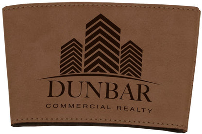 Dark Brown 3" Laserable Leatherette Mug Sleeve