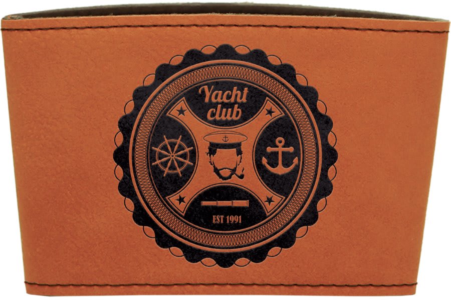 Rawhide 3" Laserable Leatherette Mug Sleeve