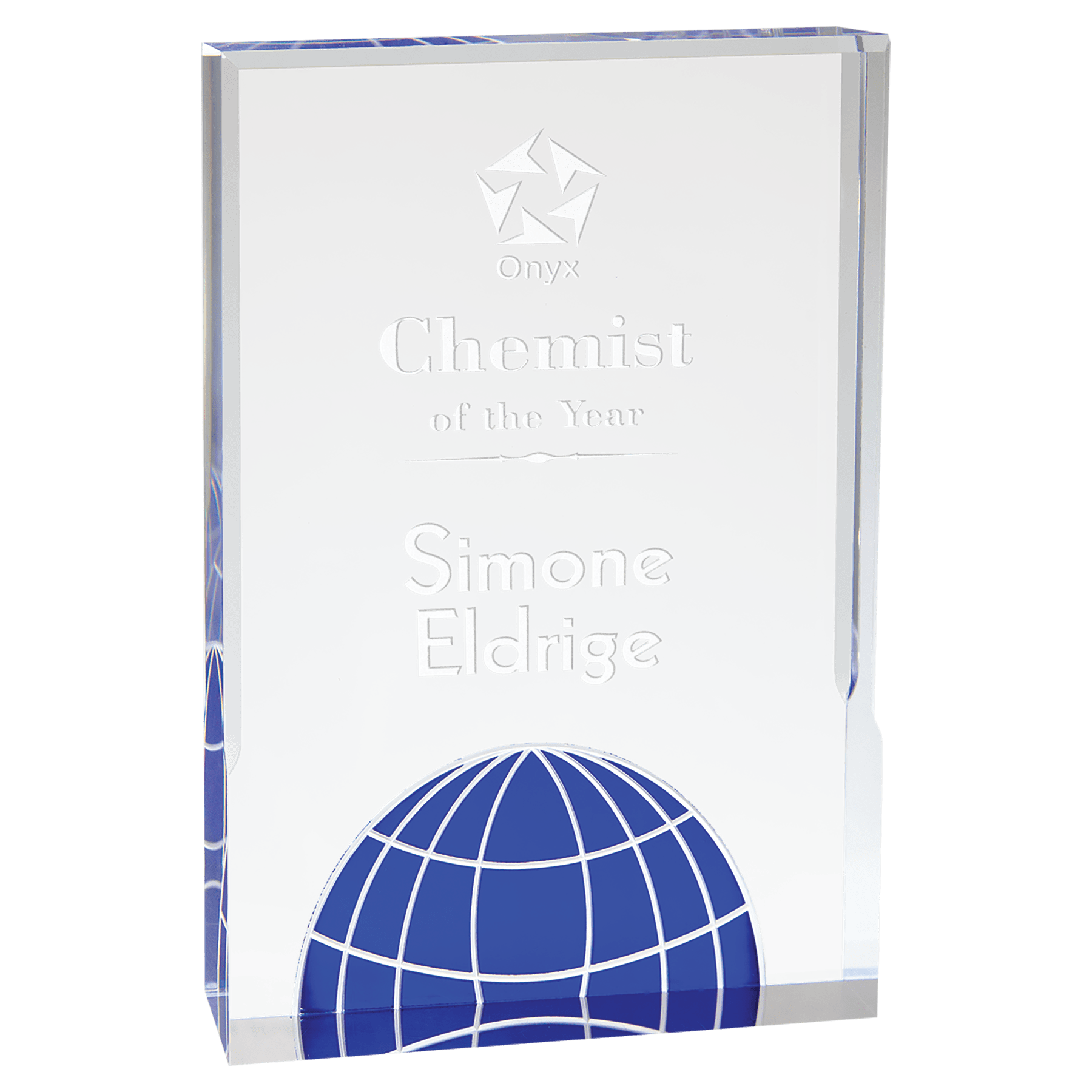 Blue 6" x 8" Globe Acrylic