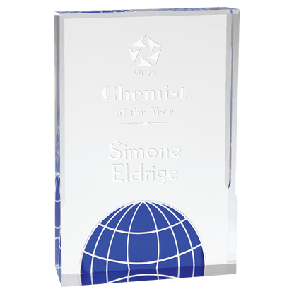 Blue 6" x 8" Globe Acrylic