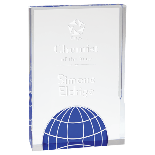 Blue 6" x 8" Globe Acrylic