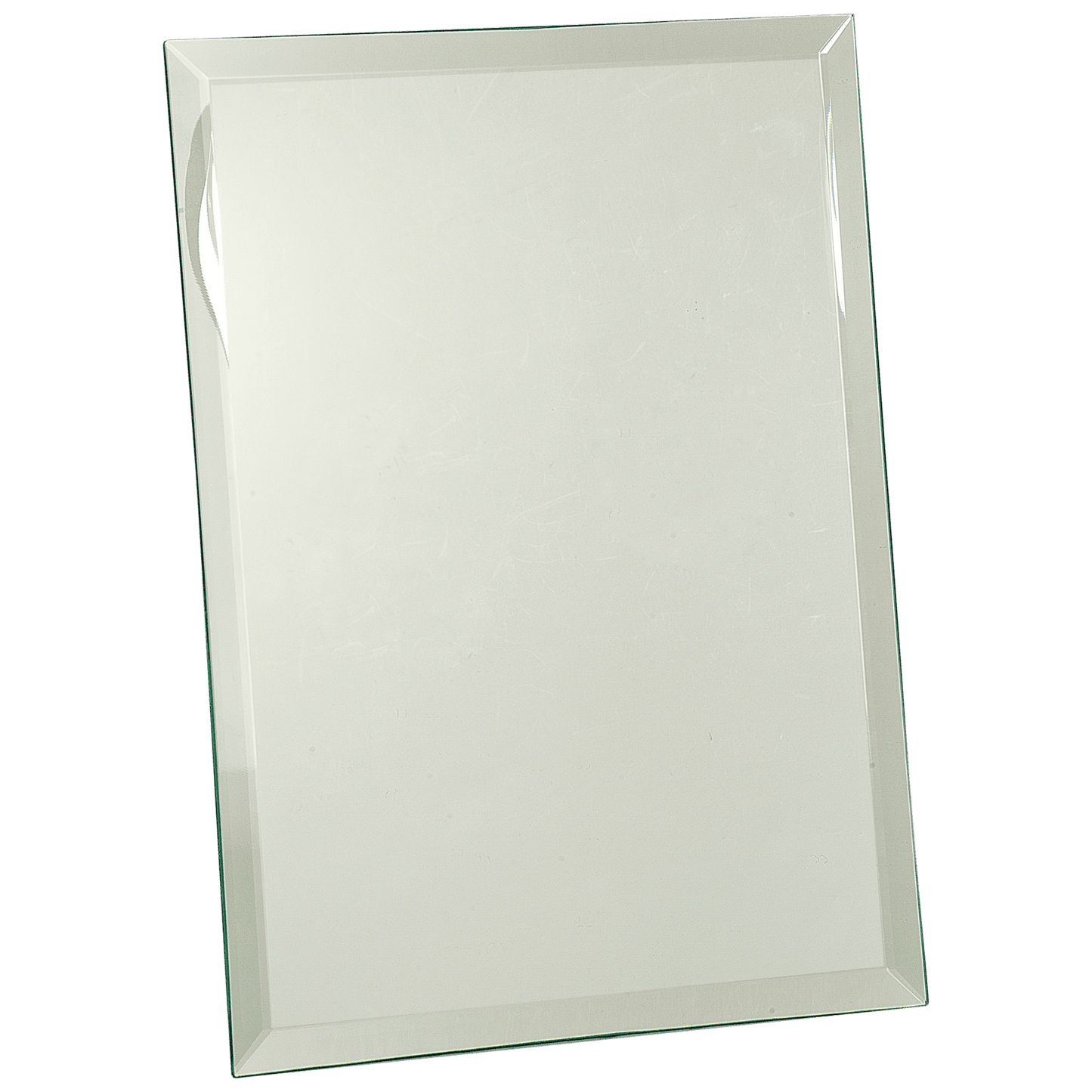 Clear 9" x 12" Glass Mirror Plaque