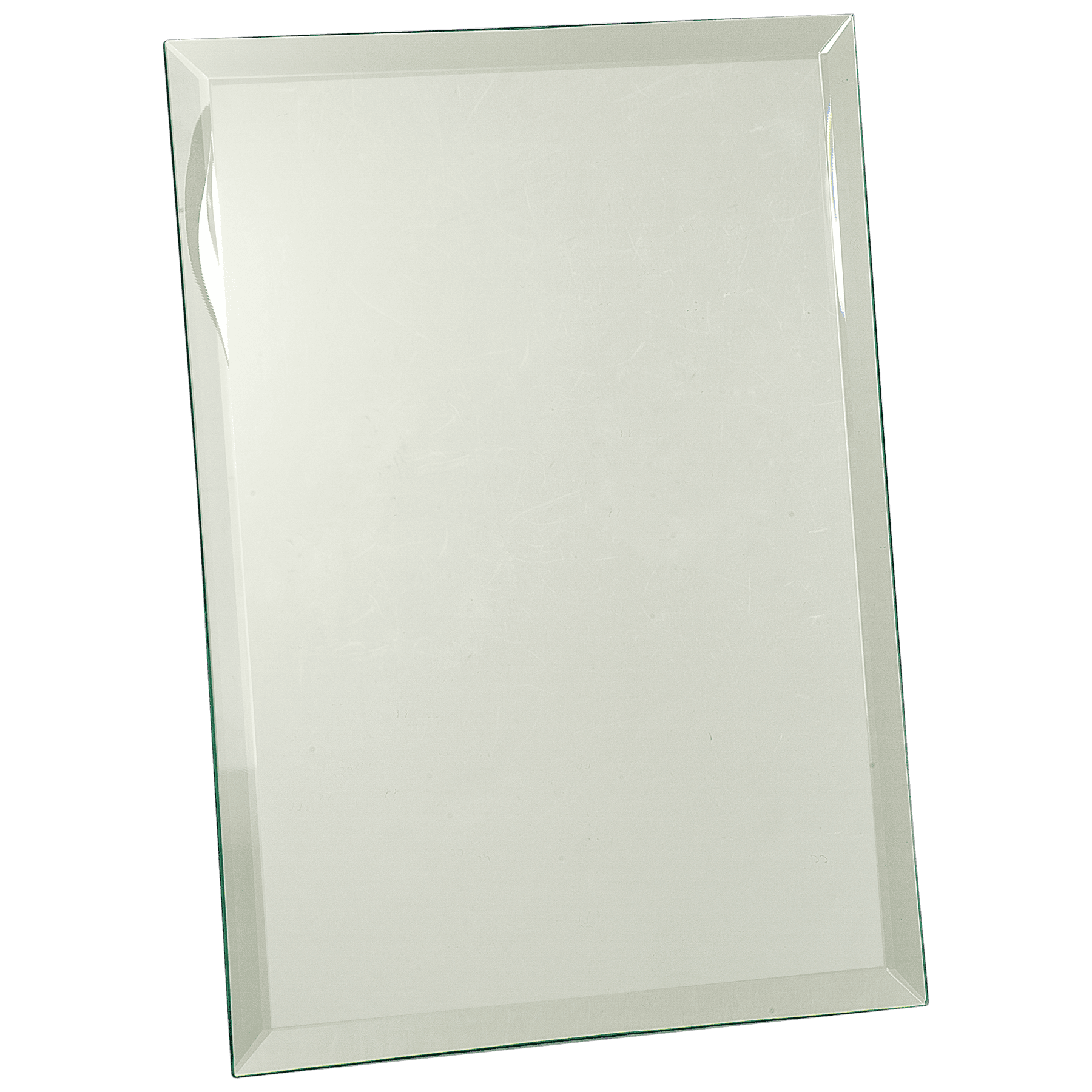 Clear 9" x 12" Glass Mirror Plaque