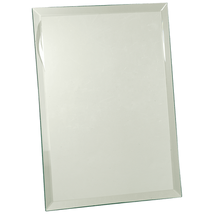 Clear 9" x 12" Glass Mirror Plaque