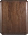 7" x 9" Elliptical Edge Round Corner Genuine Walnut Plaque