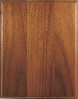 9" x 12" Step-Edge Genuine Walnut Plaque