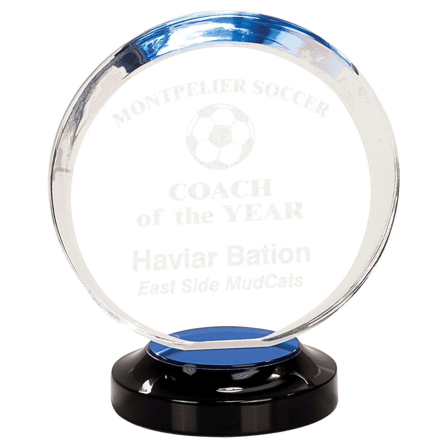 Blue 7" Halo Acrylic